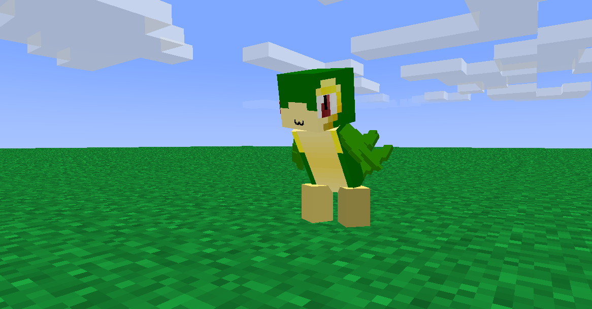 1tbcdzg - Minecraft Snivy Skin , HD Wallpaper & Backgrounds