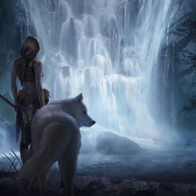 10 Latest Fantasy Wolf Wallpaper Hd Full Hd 1920×1080 - Wolf Sorceress , HD Wallpaper & Backgrounds