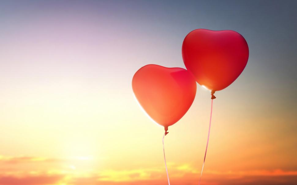 Romantic Heart Balloon Love Wallpaper - Imagenes De Amor 4k , HD Wallpaper & Backgrounds