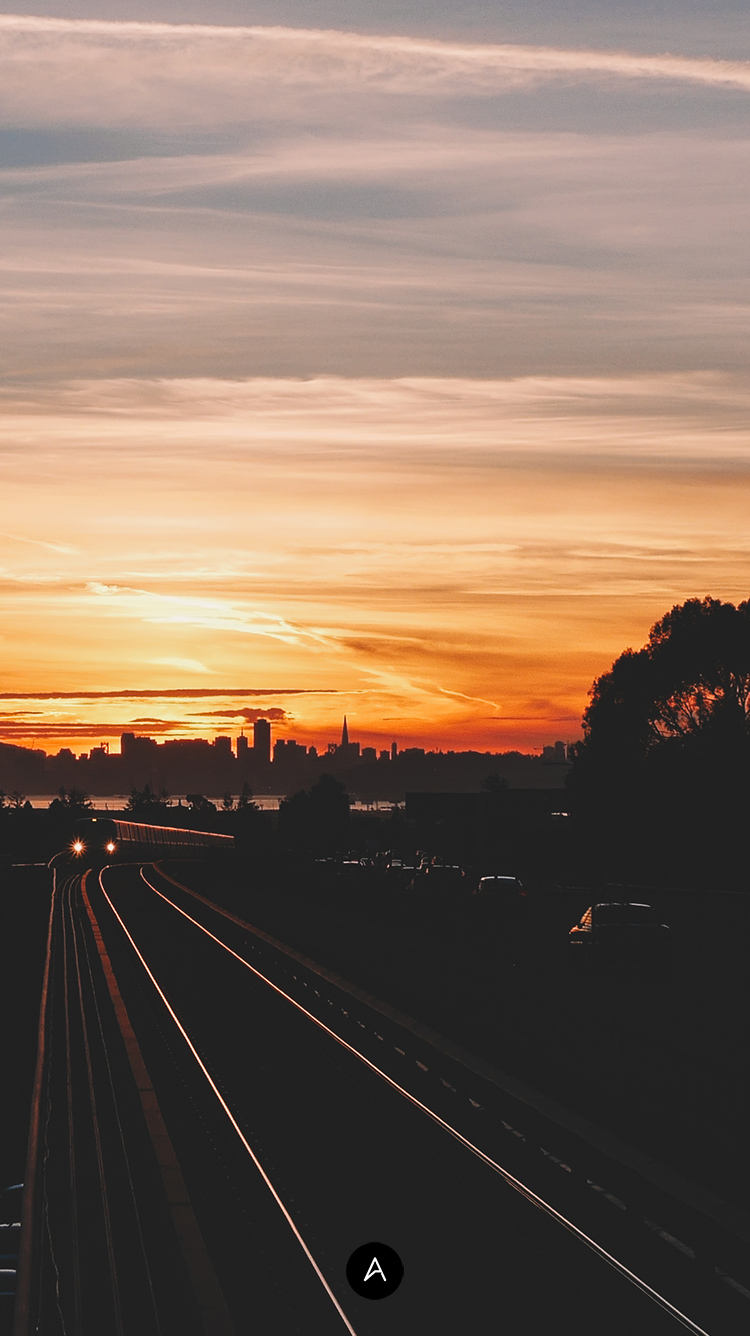 Abduzeedo's Iphone Wallpaper Of The Week - San Francisco Sunset Iphone , HD Wallpaper & Backgrounds