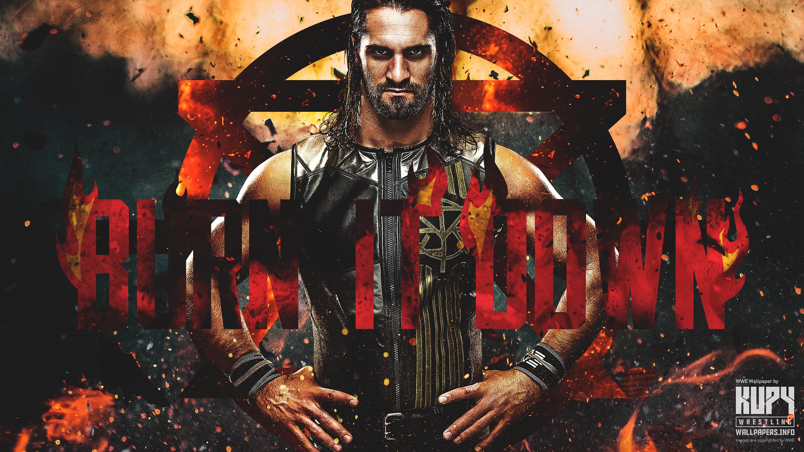 Download Wallpaper - Seth Rollins Burn It Down , HD Wallpaper & Backgrounds