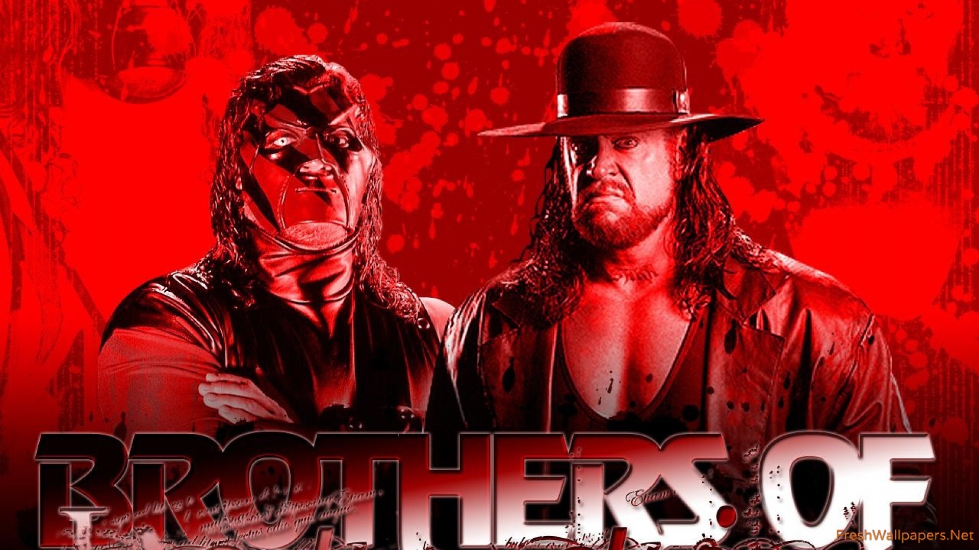Free Wwe Wallpaper - Wwe Undertaker And Kane , HD Wallpaper & Backgrounds