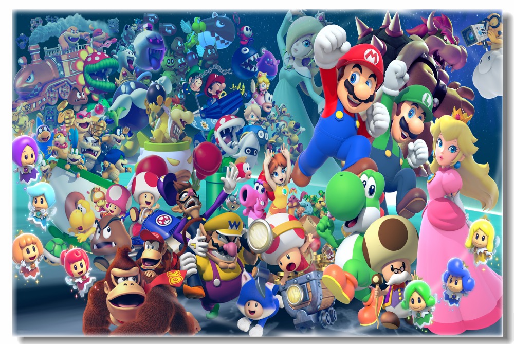 Detail Feedback Questions About Custom Canvas Wall - Mario Series , HD Wallpaper & Backgrounds