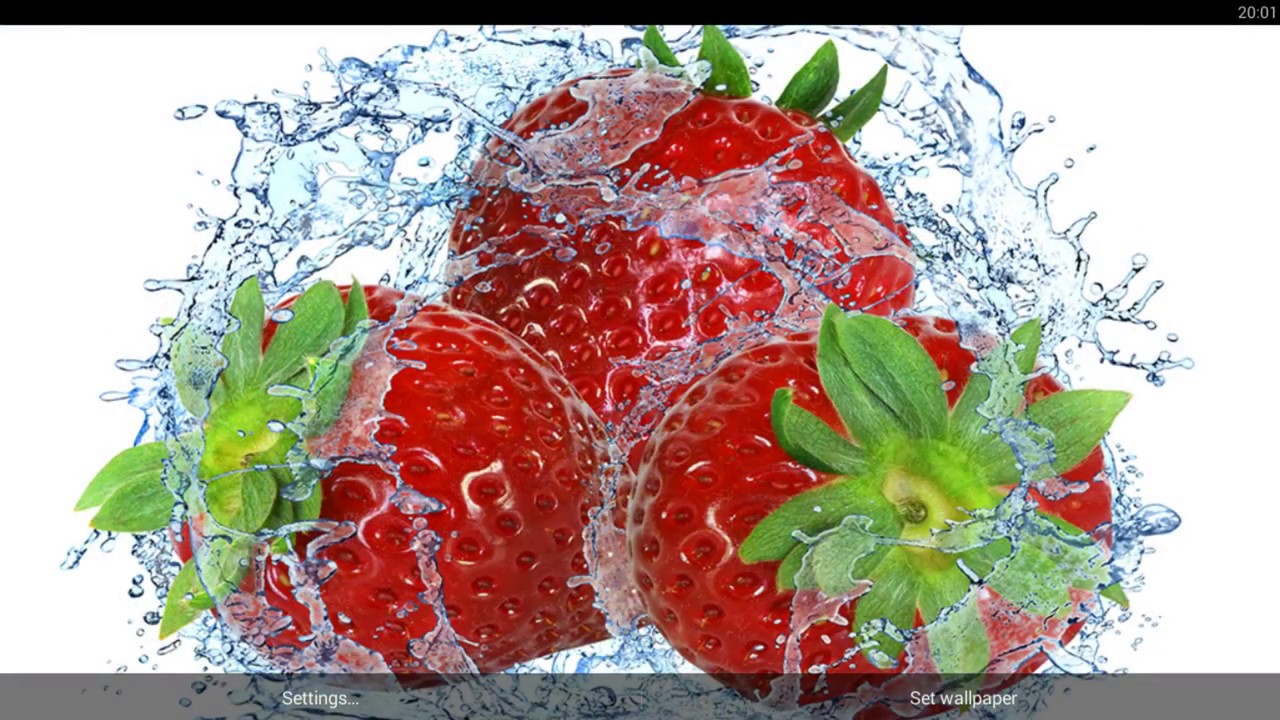 Fruits In Water Live Wallpaper - Water Fruit , HD Wallpaper & Backgrounds