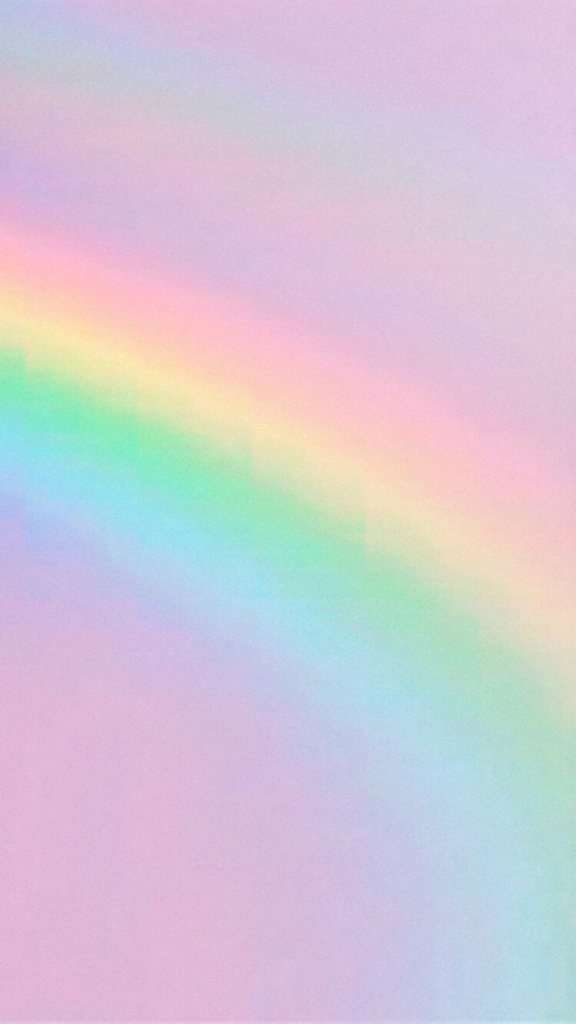 Rainbow Wallpaper For Iphone And Android - Rainbow Aesthetic Background , HD Wallpaper & Backgrounds