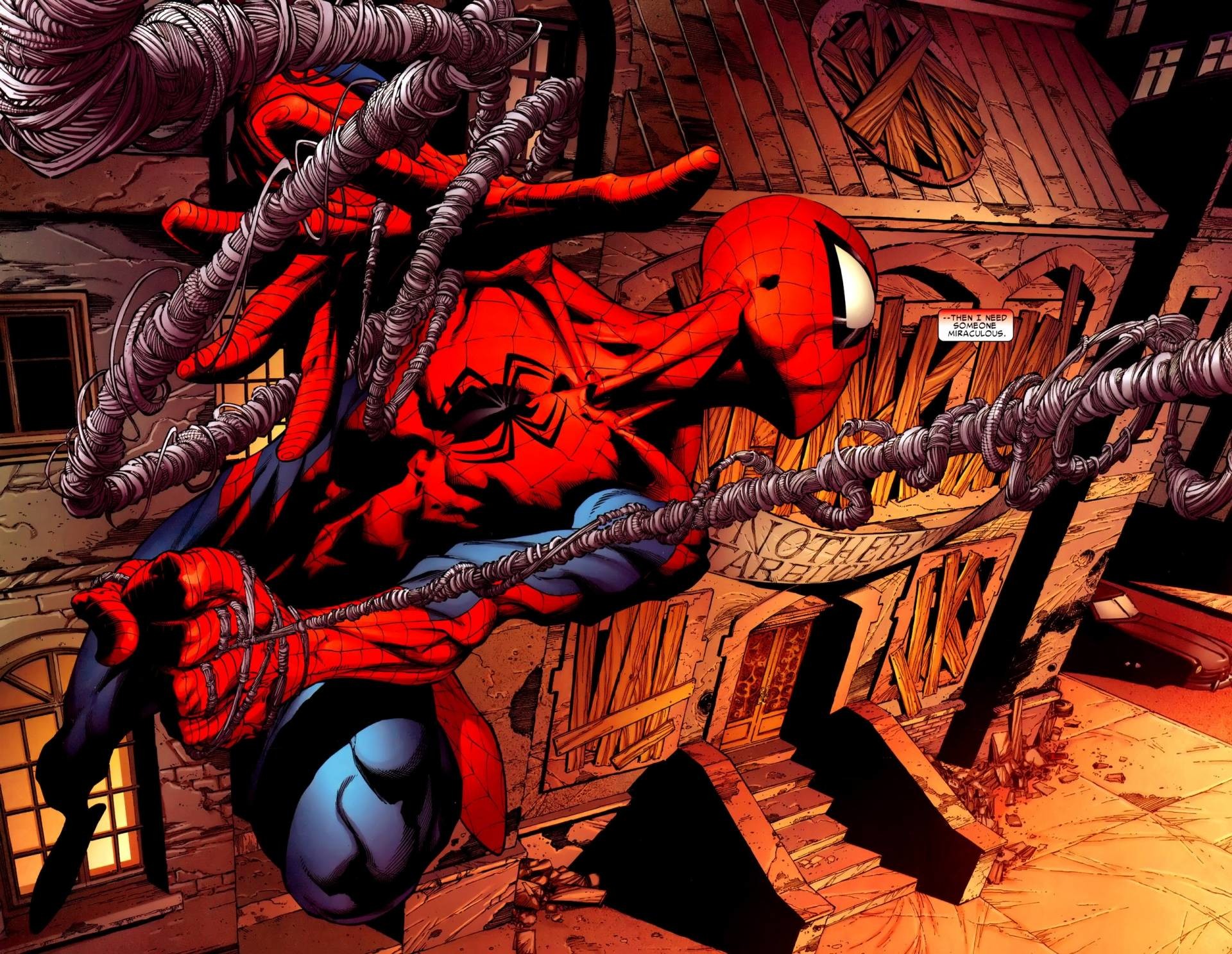 Spider Man Comic Spiderman Super Hero Wallpapers Fantasy - Spiderman Wallpaper Comic , HD Wallpaper & Backgrounds