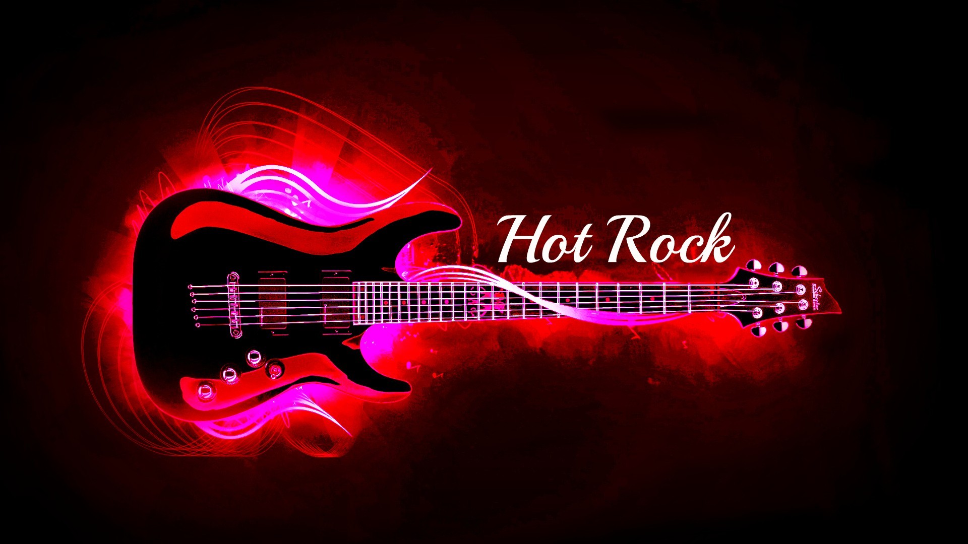 Hot Rock Guitar Wallpaper - Hot Rock Guitar , HD Wallpaper & Backgrounds
