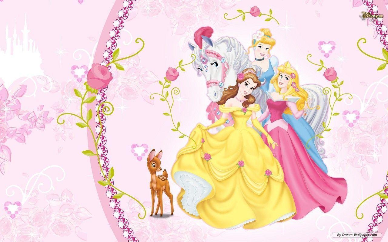Disney Princess Wallpaper Windows - Princess Cinderella Aurora Belle , HD Wallpaper & Backgrounds