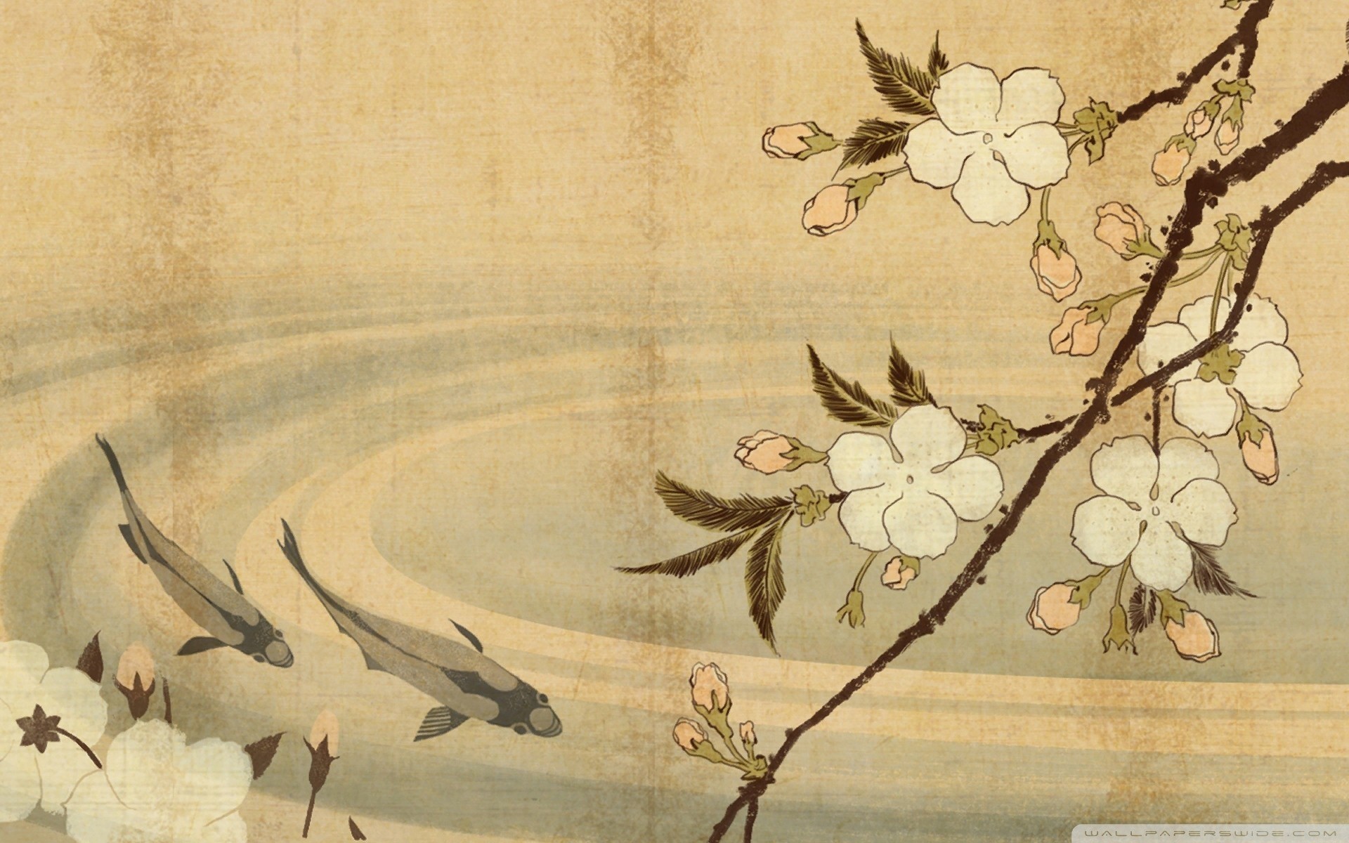 1920x1080, Ancient Japanese Art Wallpaper Pictures - Japanese Print Hd , HD Wallpaper & Backgrounds