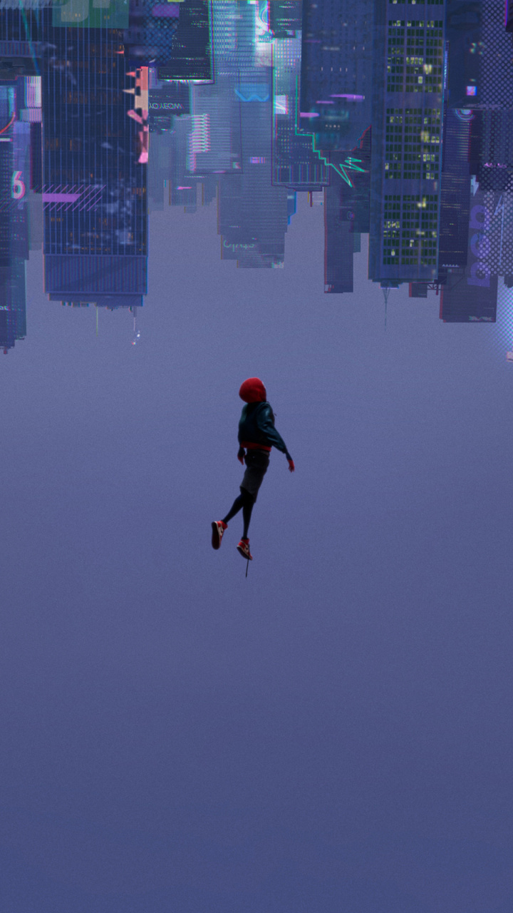 Into The Spider Verse, 2018 Movie, Animated Movie, - Spider Man Into The Spider Verse Leap , HD Wallpaper & Backgrounds
