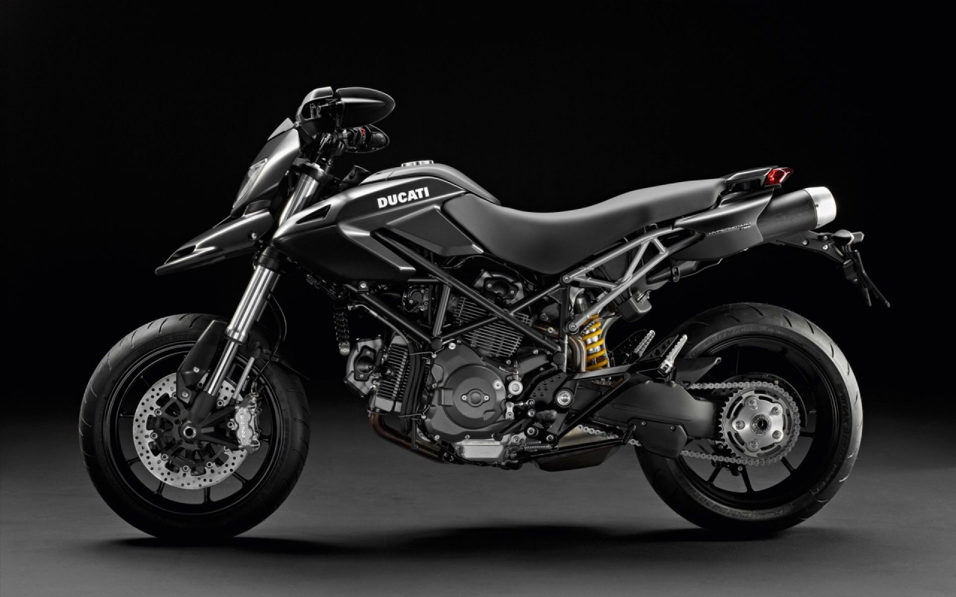 Hyper Bike - Ducati Hypermotard 796 Matte Black , HD Wallpaper & Backgrounds