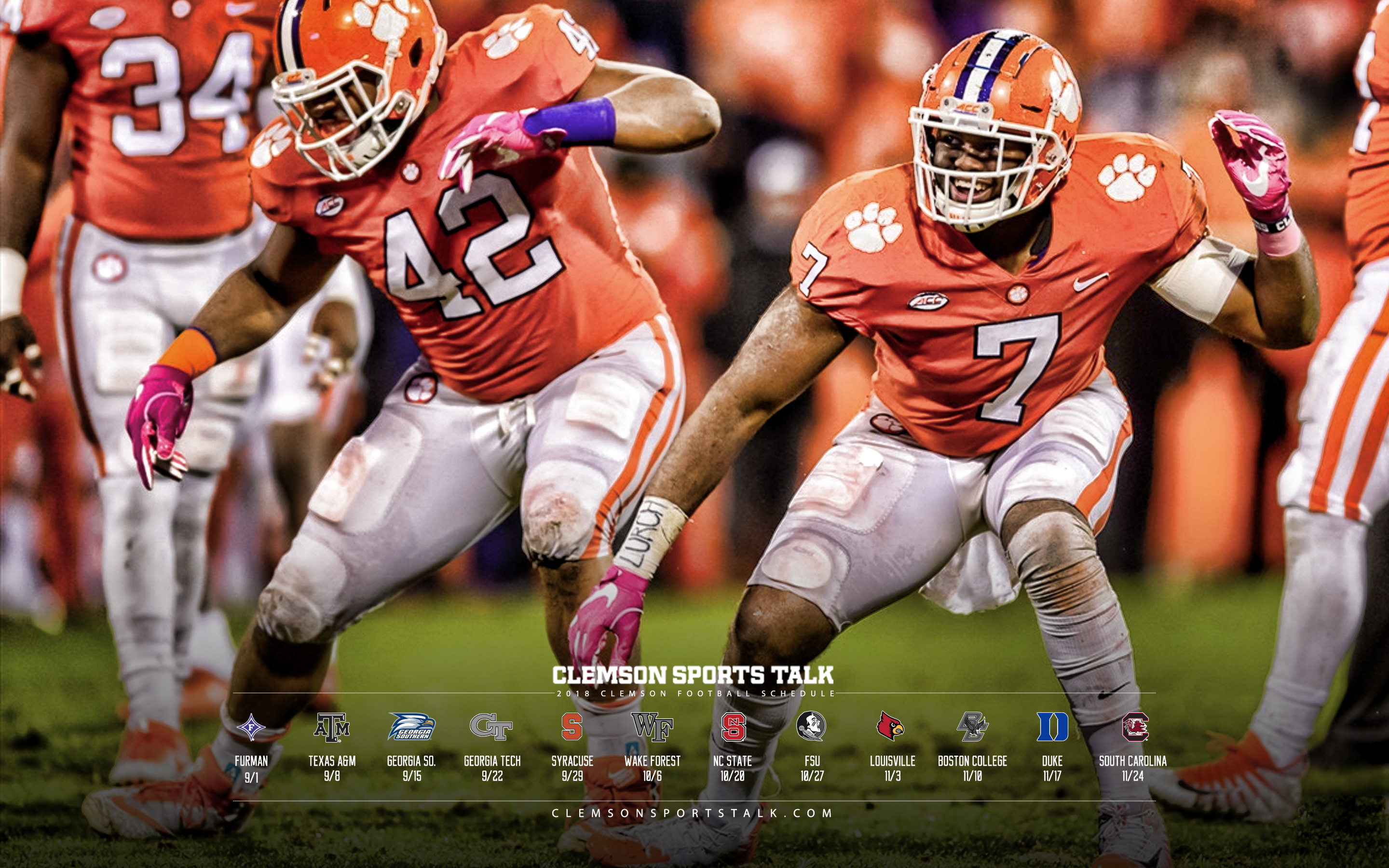 Swag Surfing Desktop - Clemson Football Wallpaper 2019 , HD Wallpaper & Backgrounds