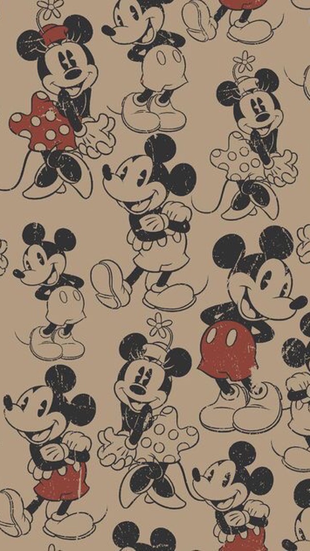Drawn Wallpaper Mickey Mouse - Mickey Mouse Wallpaper Iphone , HD Wallpaper & Backgrounds