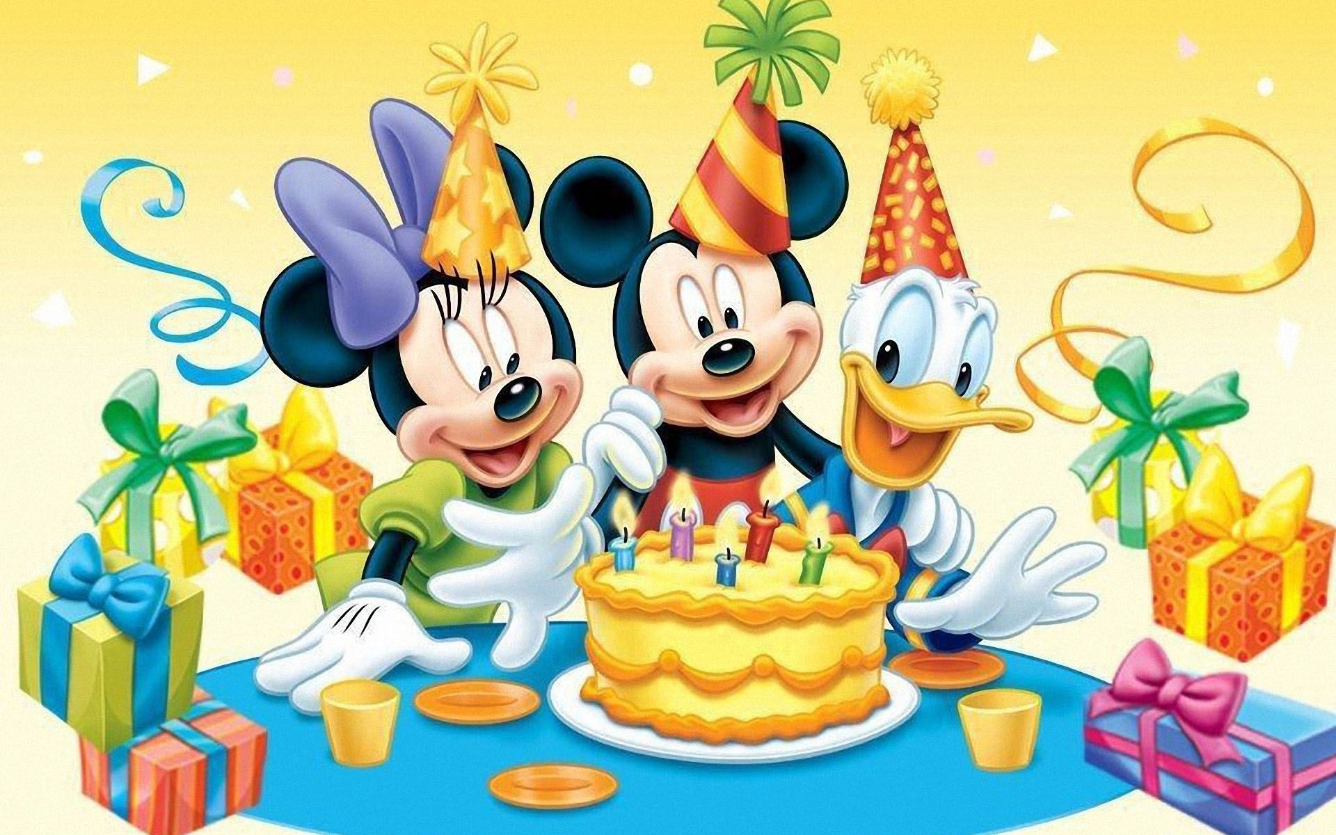 Mickey Mouse Wallpaper Desktop - Mickey Mouse Birthday , HD Wallpaper & Backgrounds