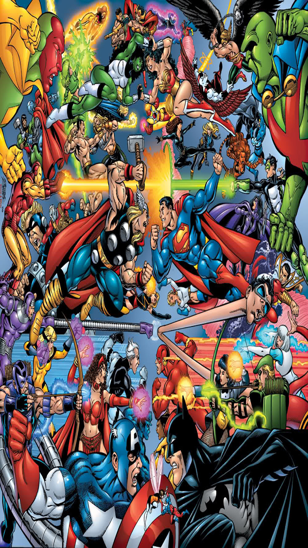 Marvel Phone Wallpaper - Dc Vs Marvel Wallpaper Android , HD Wallpaper & Backgrounds