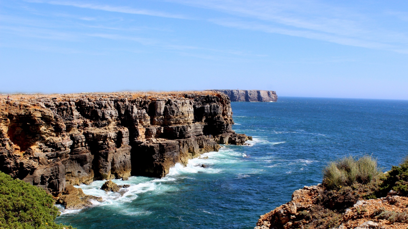 Wallpaper Algarve, Portugal, Ocean, Rock - Full Hd Wallpaper Portugal , HD Wallpaper & Backgrounds