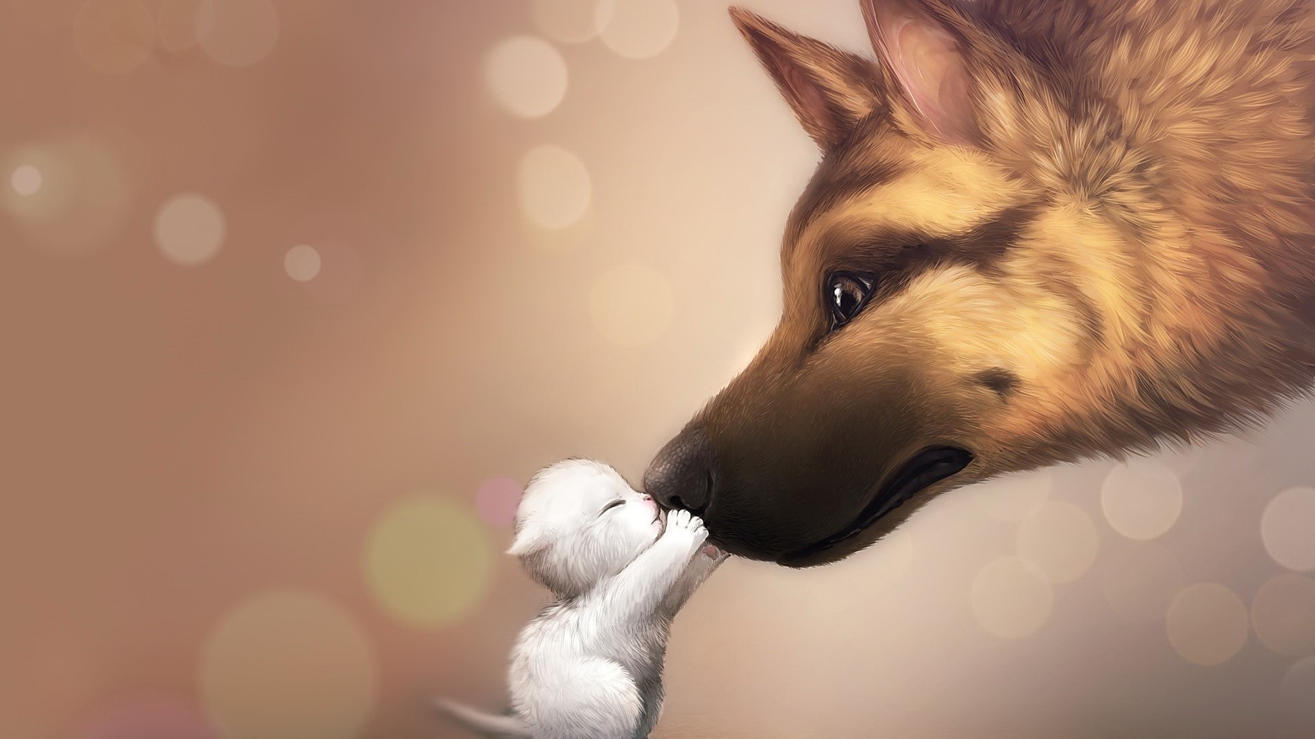 Love, Animated, Cute, Dog, Wallpaper, Full, Screen, - Cute Animated Animal , HD Wallpaper & Backgrounds