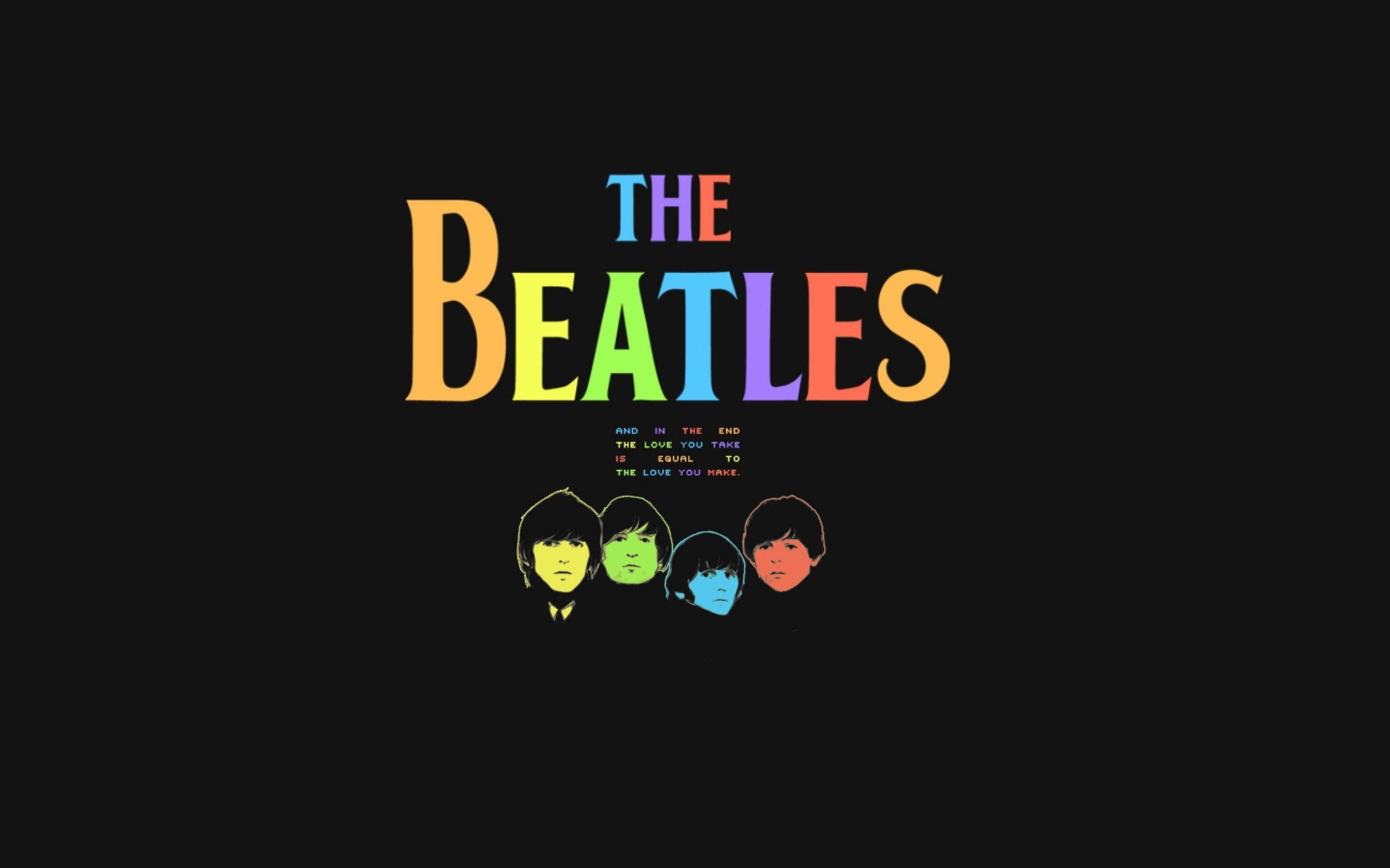Fresh Design Wallpaper Band Rock - Beatles Logo Wallpaper Hd , HD Wallpaper & Backgrounds