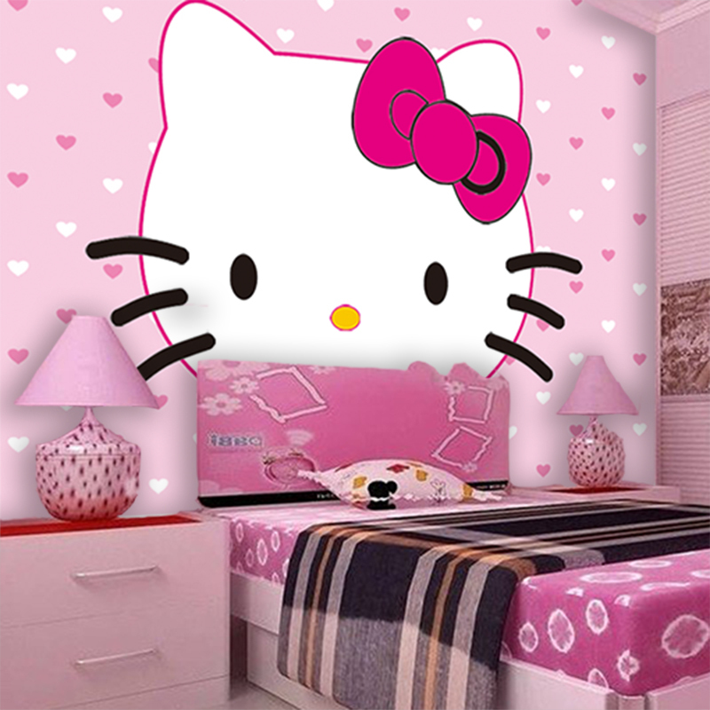 2015 New Children's Bedroom Hello Kitty Fashion Wallpaper, - Dinding Kamar Tidur Hello Kitty , HD Wallpaper & Backgrounds