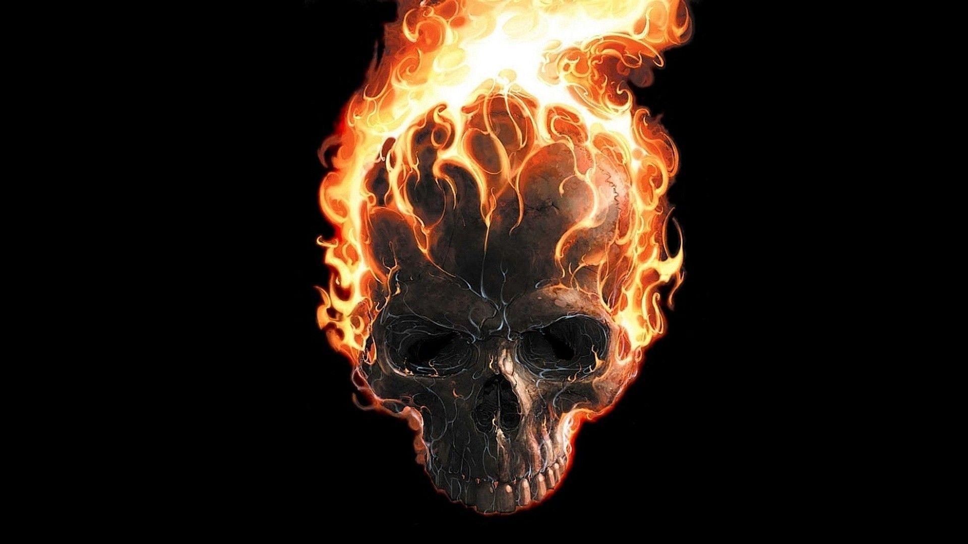 Ghost Rider Skull Wallpaper - Ghost Rider Skull , HD Wallpaper & Backgrounds