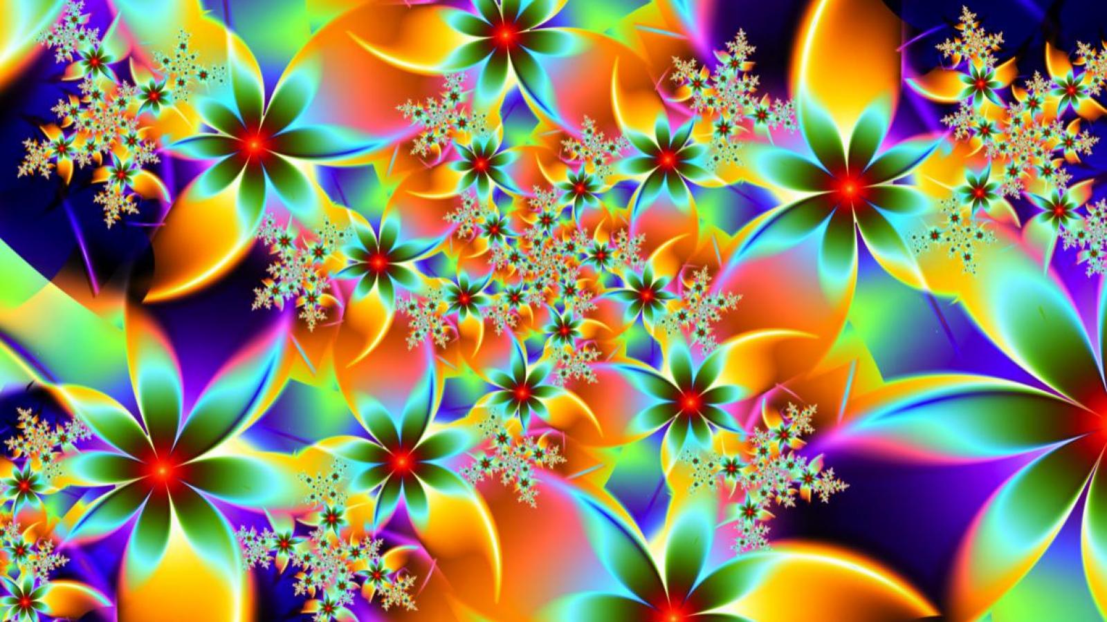 Megapost] Coleccion Wallpaper Full Hd 100 - Rainbow Flower , HD Wallpaper & Backgrounds