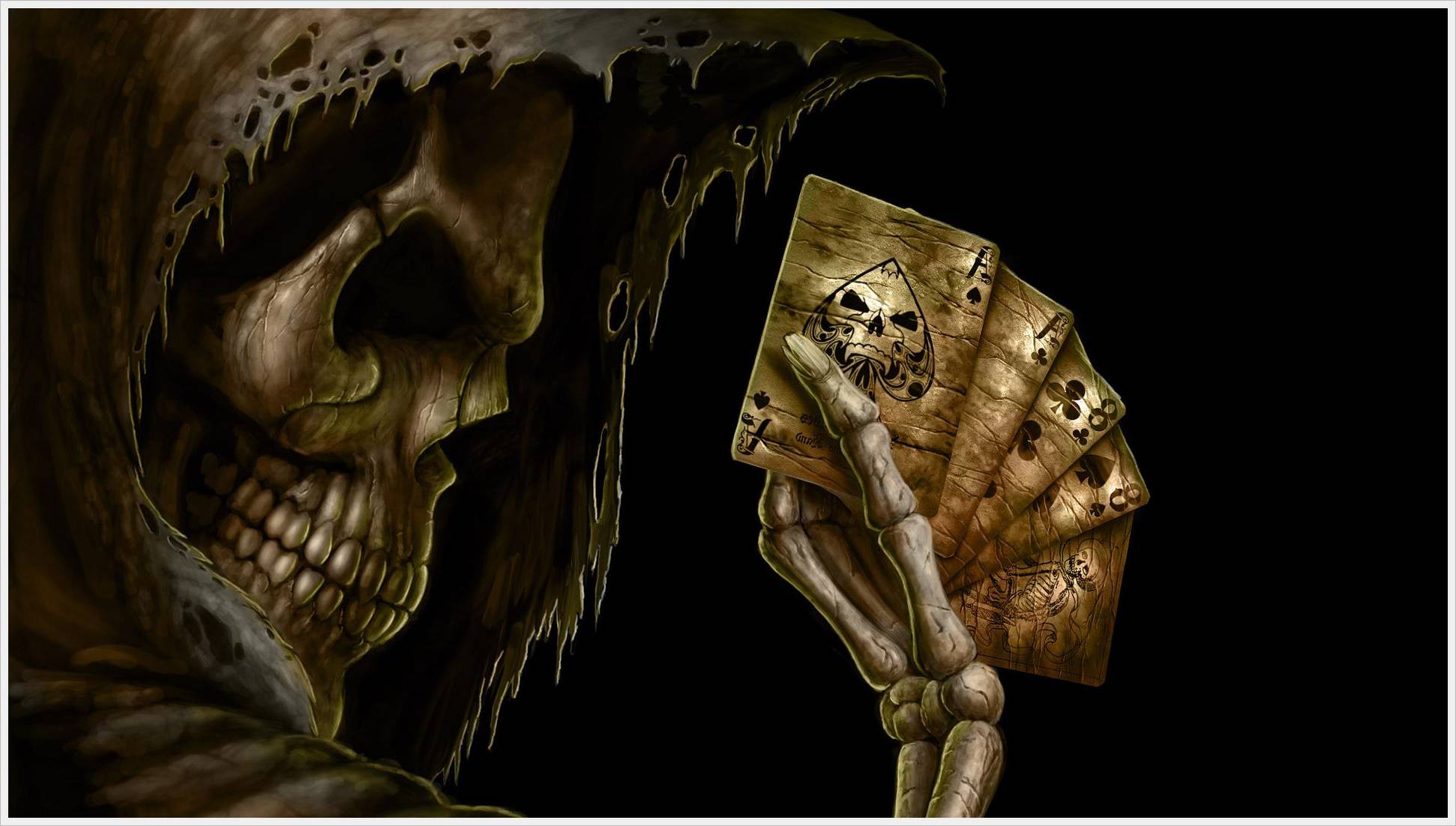 Scary Skull Wallpaper - Grim Reaper , HD Wallpaper & Backgrounds