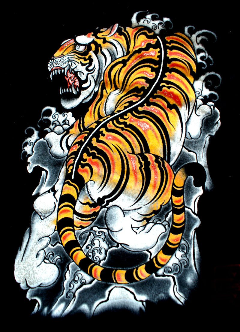 Japanese Tiger Wallpaper - Tiger Art Wallpaper Iphone , HD Wallpaper & Backgrounds