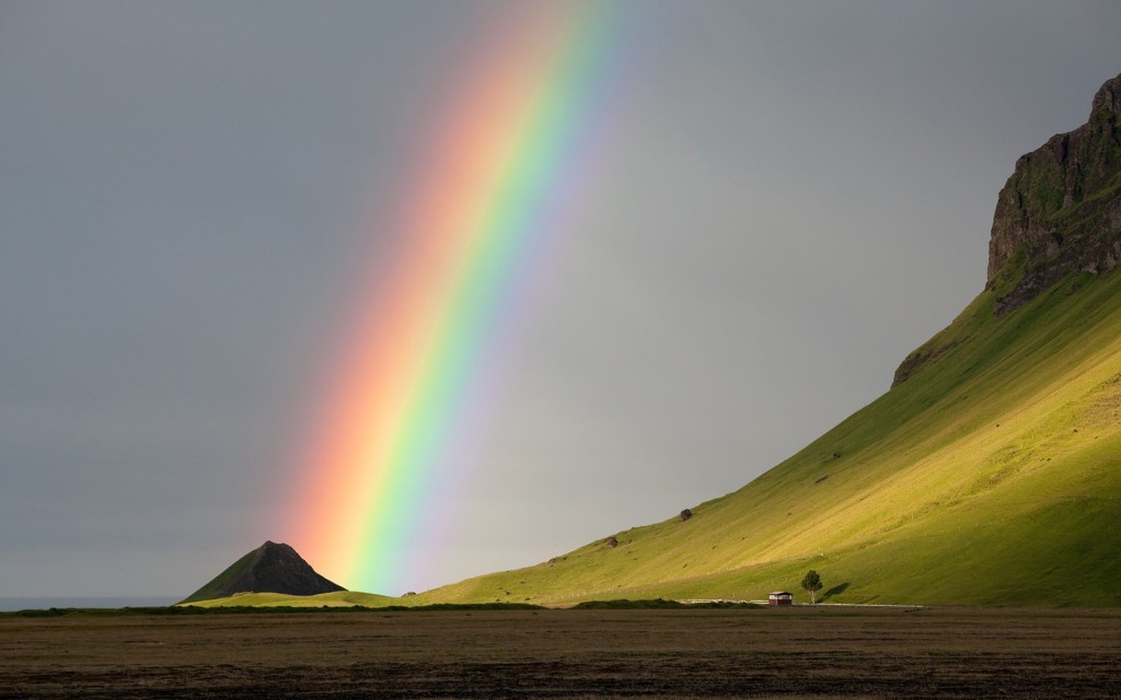 Natural Rainbow Wallpaper Desktop - Natural Rainbow Images Hd , HD Wallpaper & Backgrounds