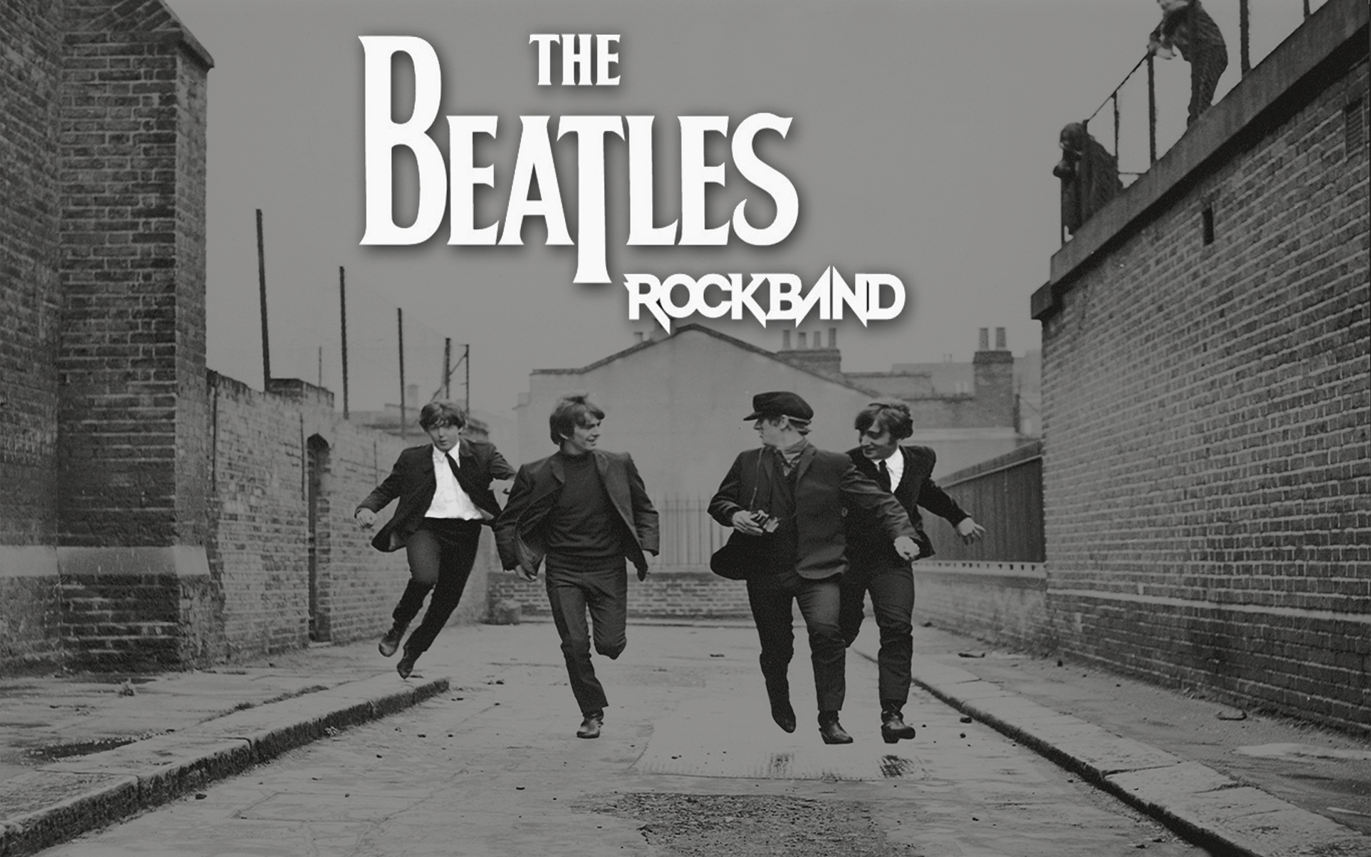 Rock Wallpaper Store Paper - Black And White Beatles , HD Wallpaper & Backgrounds