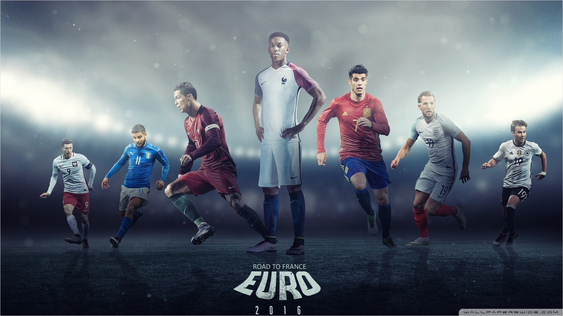 Cool Football Wallpaper Desktop On Wallpaper Hd 1920 - Euro 2016 , HD Wallpaper & Backgrounds