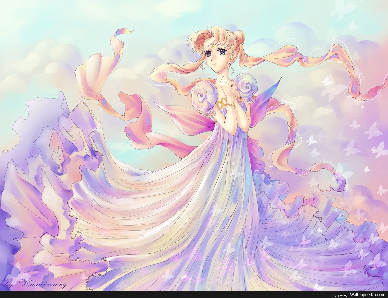 Anime Princess Wallpaper - Princess Serenity Sailor Moon Crystal , HD Wallpaper & Backgrounds