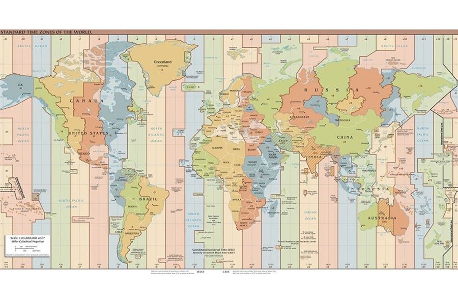 World Map Wallpaper - Utc − 05 00 , HD Wallpaper & Backgrounds