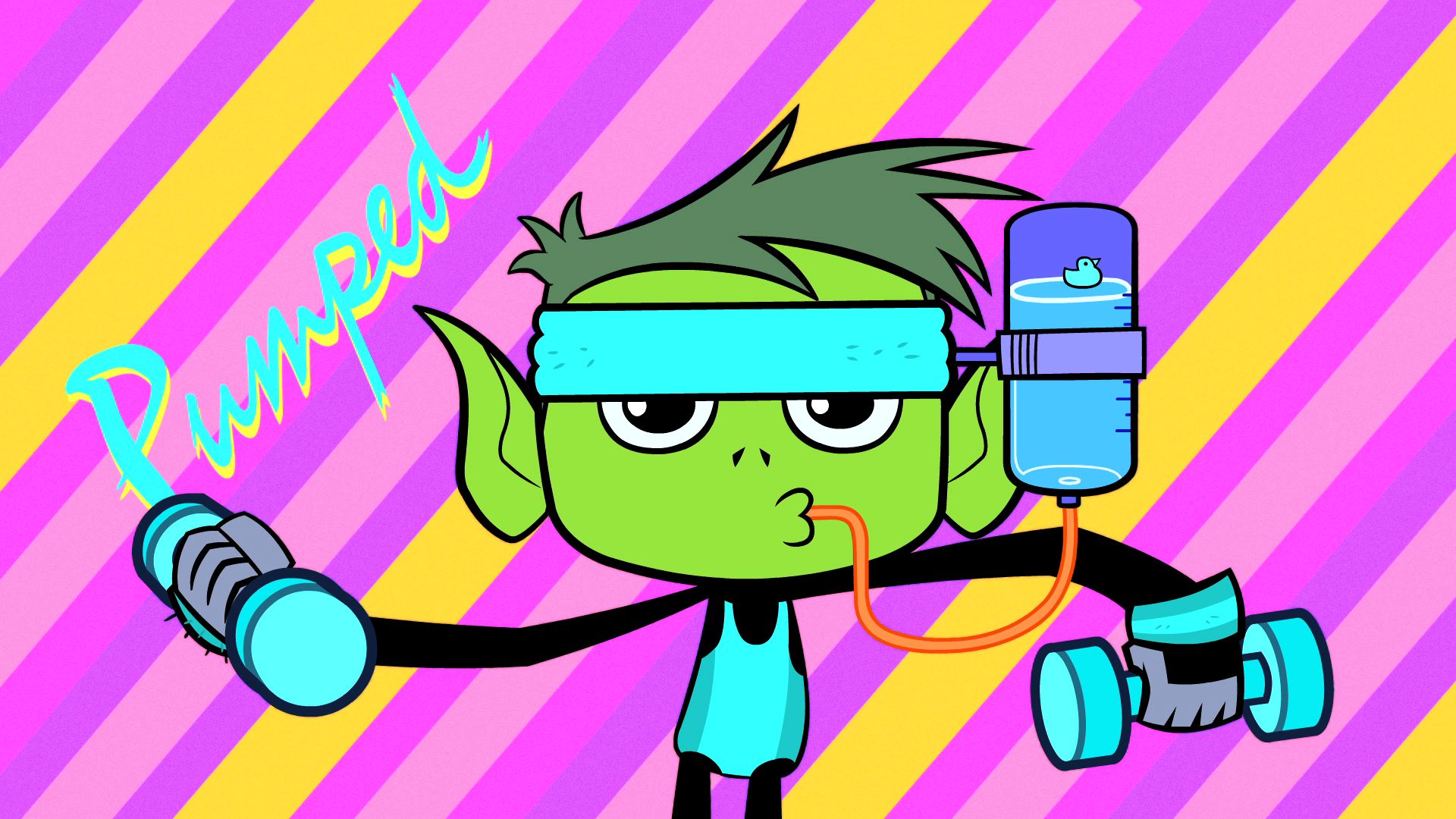 Teen Titans Go Wallpapers - Teen Titans Go Work Out , HD Wallpaper & Backgrounds