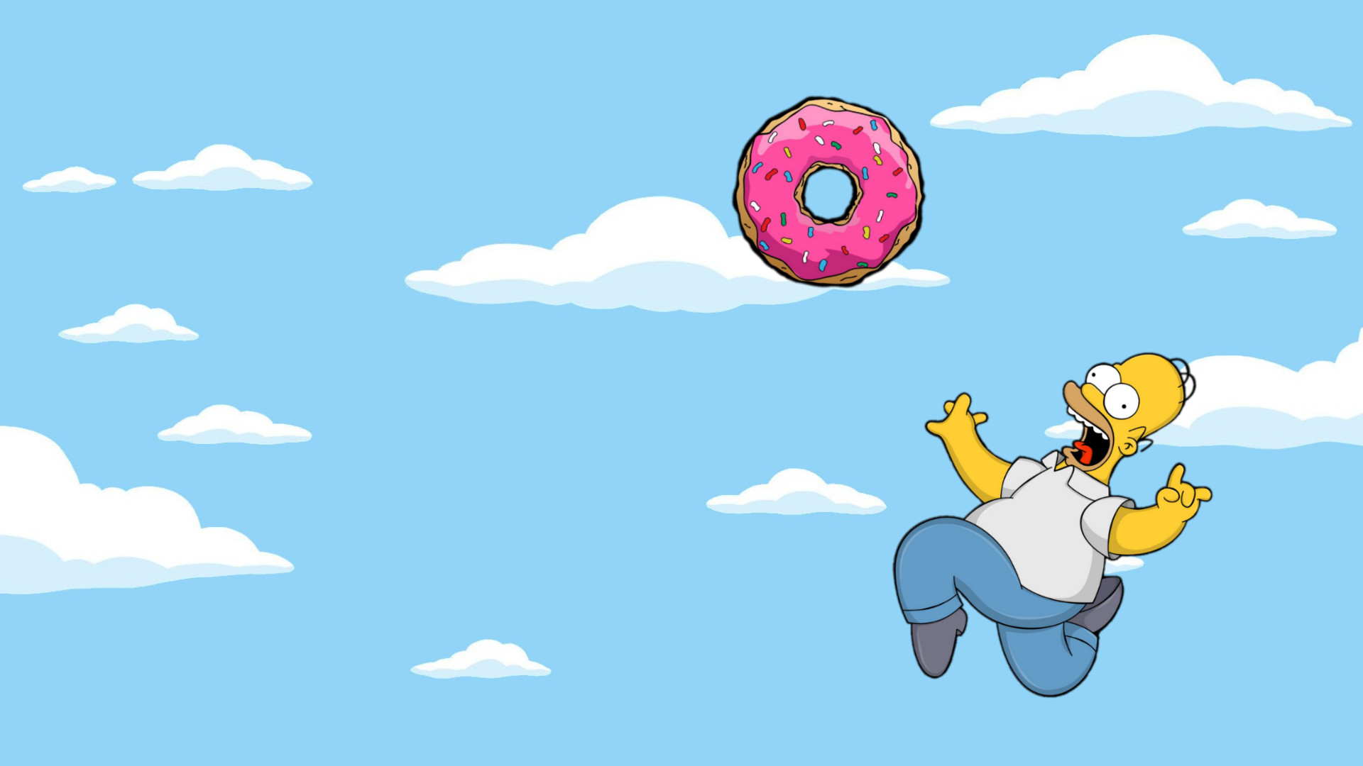 The Simpsons Wallpapers For Iphone - Homer Simpson Wallpaper Donut , HD Wallpaper & Backgrounds