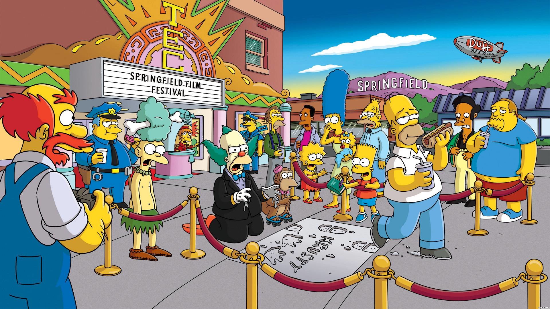 The Simpsons Wallpaper - Simpsons Springfield , HD Wallpaper & Backgrounds