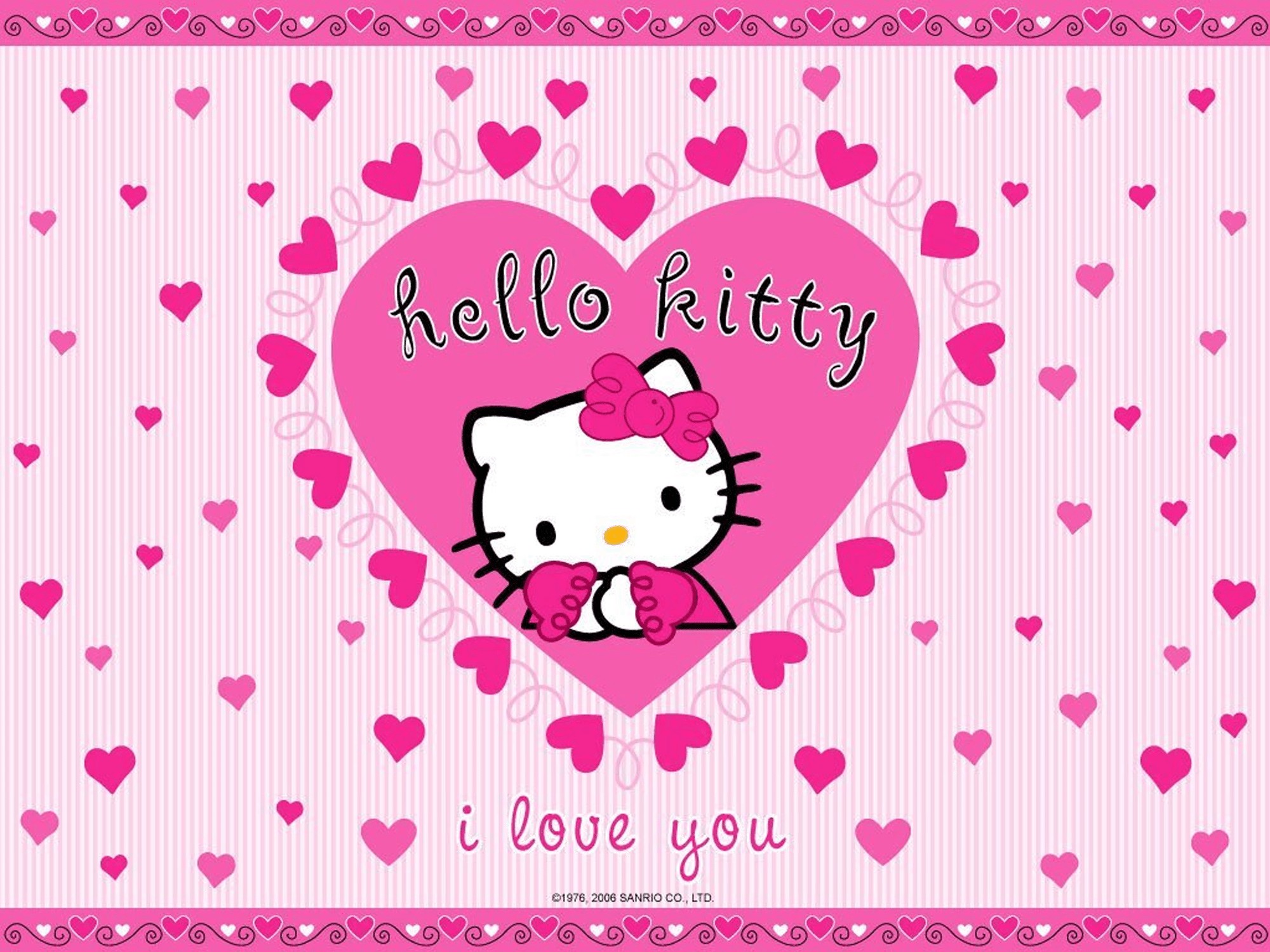 Download Free Hello Kitty Wallpaper - Background Keyboard Hello Kitty , HD Wallpaper & Backgrounds