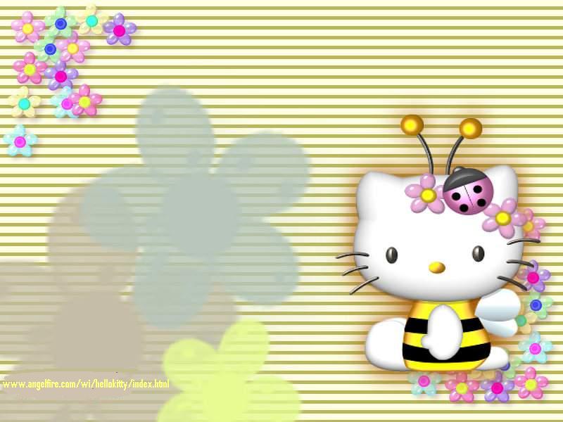 Hello Kitty Bumble Bee , HD Wallpaper & Backgrounds