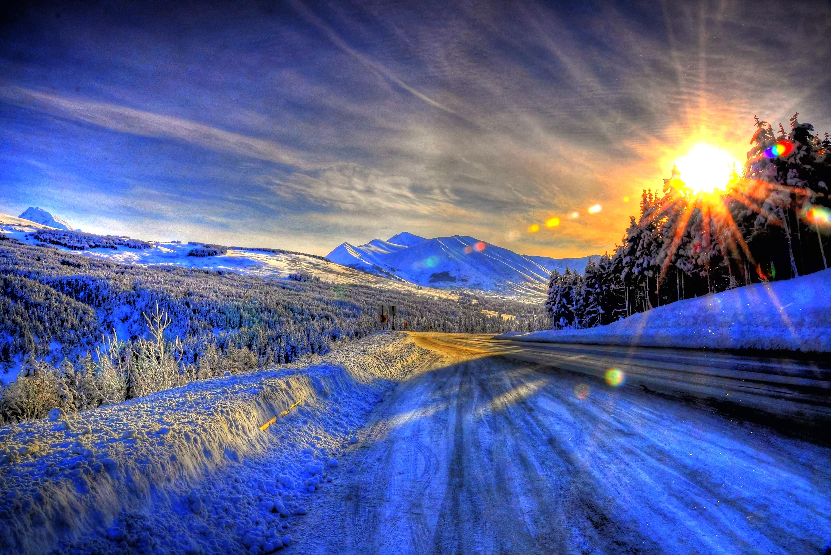 Alaska Winter Wallpaper - Good Morning Hd Photo Download , HD Wallpaper & Backgrounds