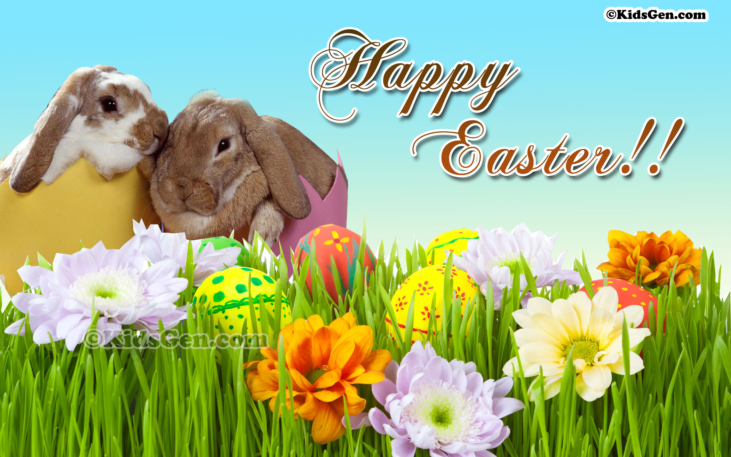 Easter Wallpaper - Happy Easter Desktop , HD Wallpaper & Backgrounds