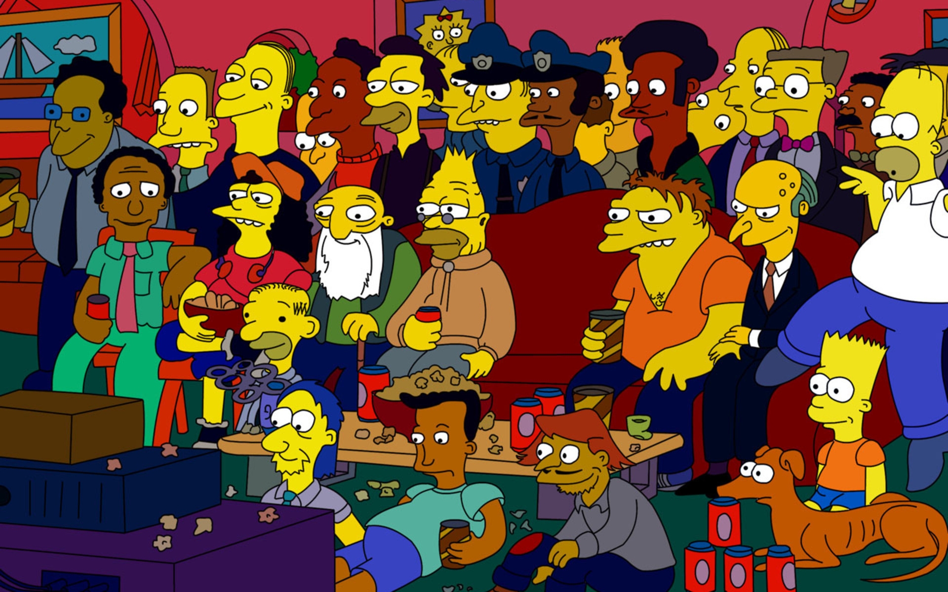 The Simpsons Wallpaper, A The Simpsons - Simpsons Men , HD Wallpaper & Backgrounds