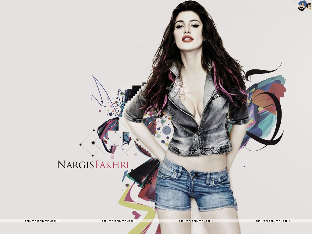 Wallpaper For Nargis Fakhri Santabanta - Nargis Fakhri Hot Hd , HD Wallpaper & Backgrounds