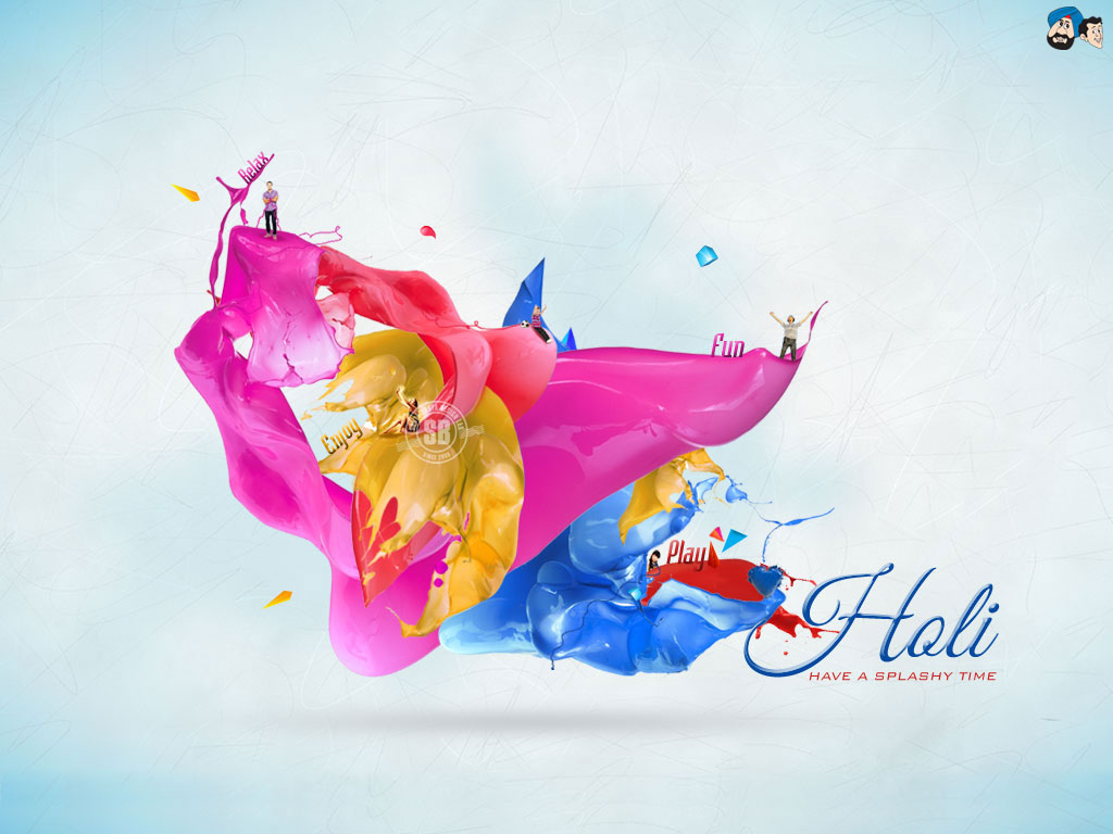 Santabanta Wallpapers - Happy Holi To You And Your Family , HD Wallpaper & Backgrounds