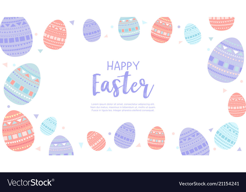 Happy Easter Wallpaper With Eggs Vector Image - Happy New Year 2012 , HD Wallpaper & Backgrounds