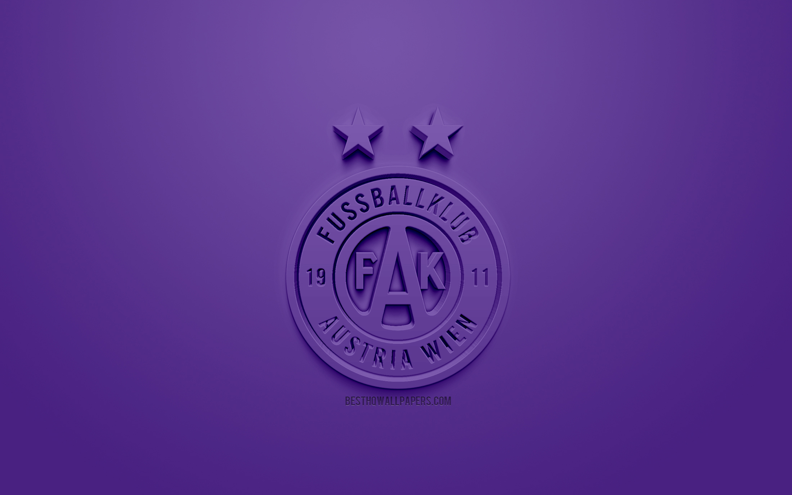 Austria Vienna, Creative 3d Logo, Purple Background, - Circle , HD Wallpaper & Backgrounds