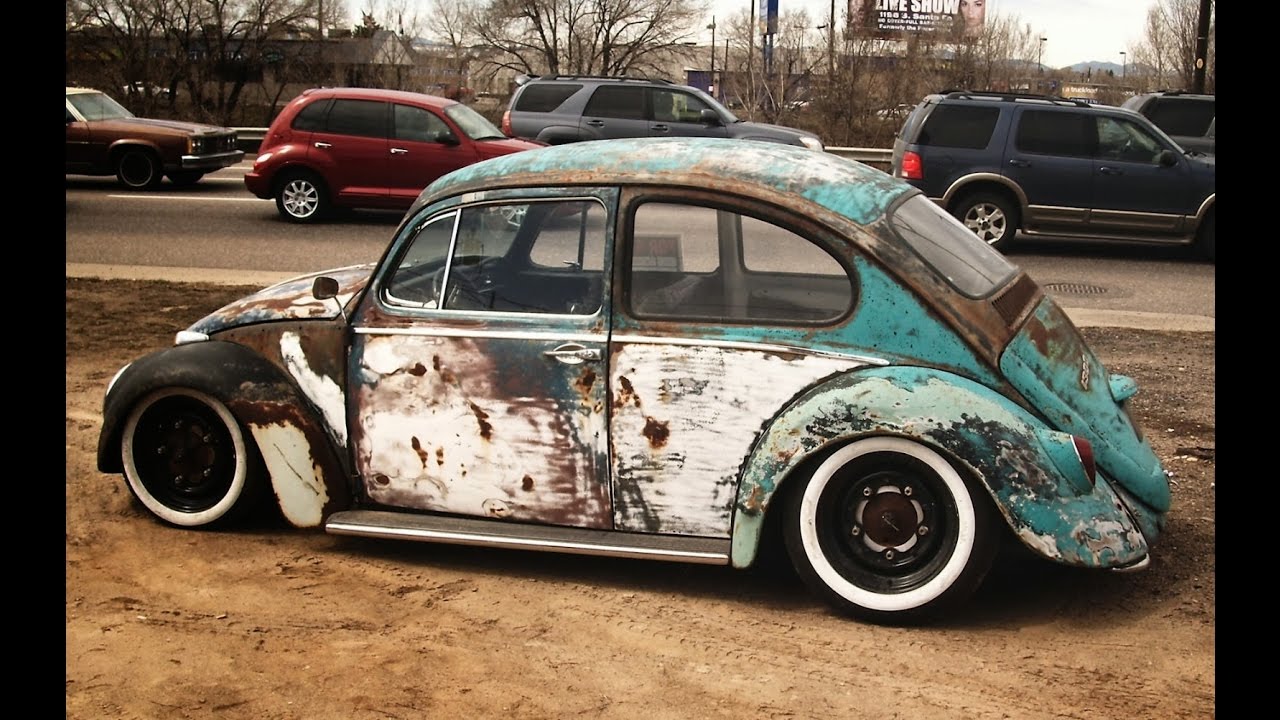 Fusca Branco Wallpaper Volkswagen Fusca Rat Rebaixado - Slammed Rat Rod Beetle , HD Wallpaper & Backgrounds