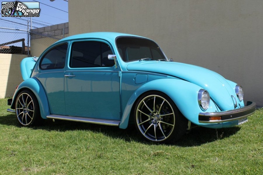 Fusca 1978 Com Acessorios Vintage, Rodas Vermelhas , HD Wallpaper & Backgrounds