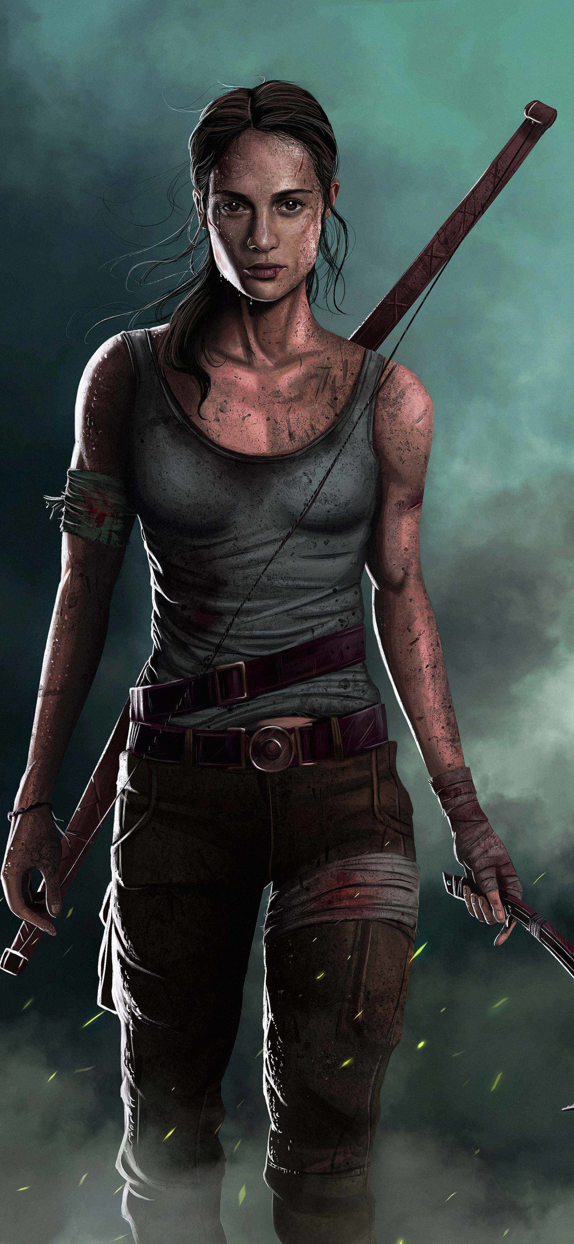 Rise Of The Tomb Raider Iphone Wallpaper Picture Is - Tomb Raider Alicia Vikander Fan Art , HD Wallpaper & Backgrounds