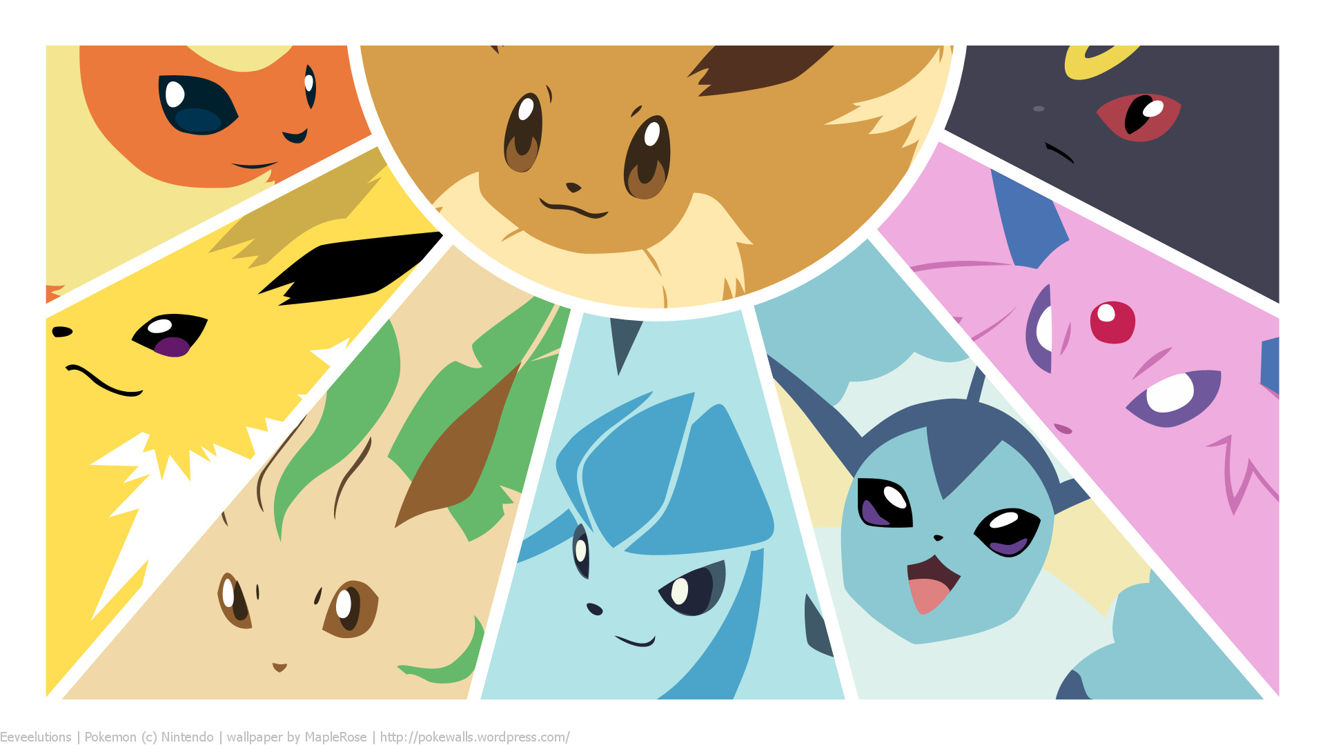 Pokemon Hd Wallpaper - Eevee Evolution , HD Wallpaper & Backgrounds