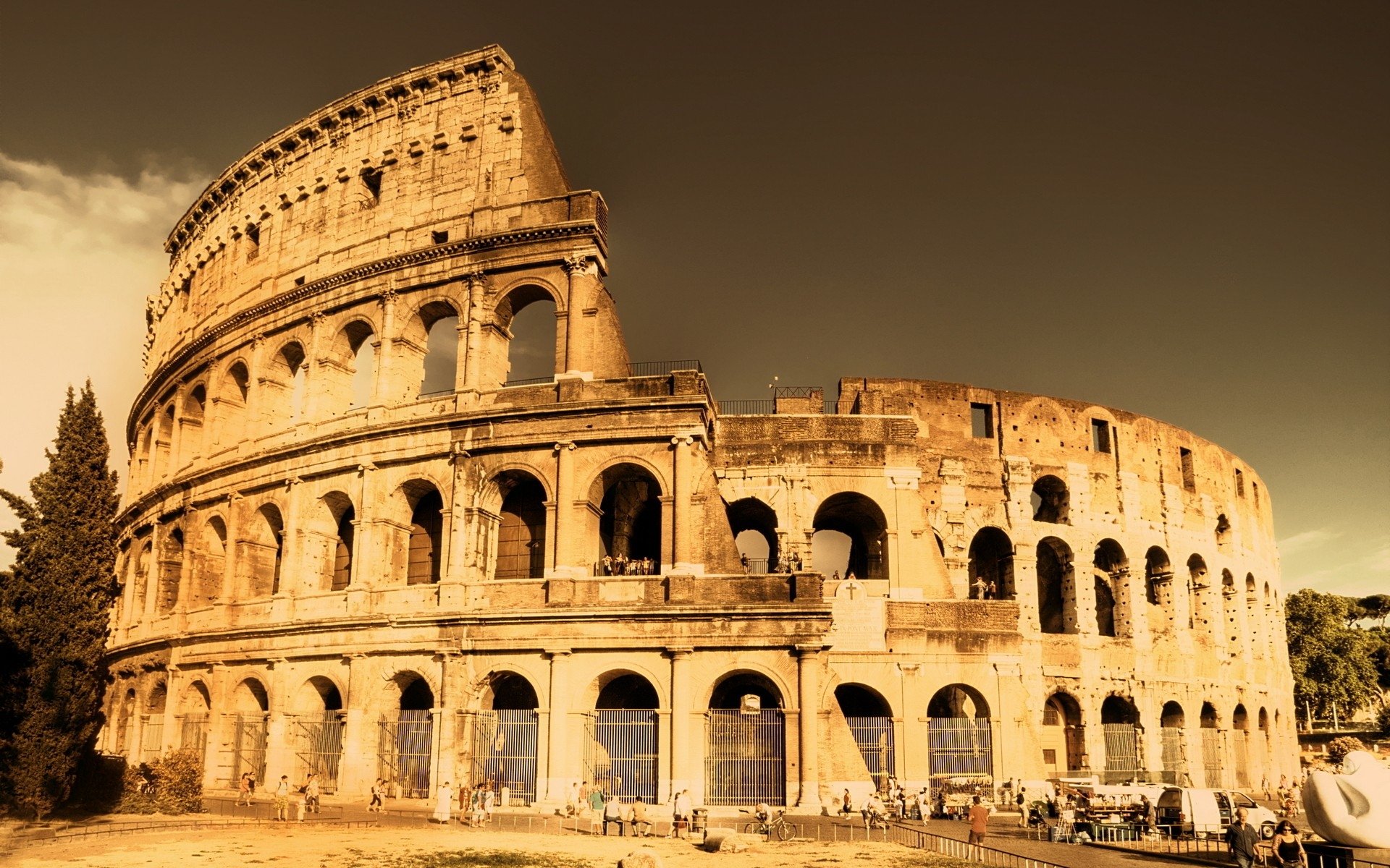Hd Wallpaper - Colosseum , HD Wallpaper & Backgrounds