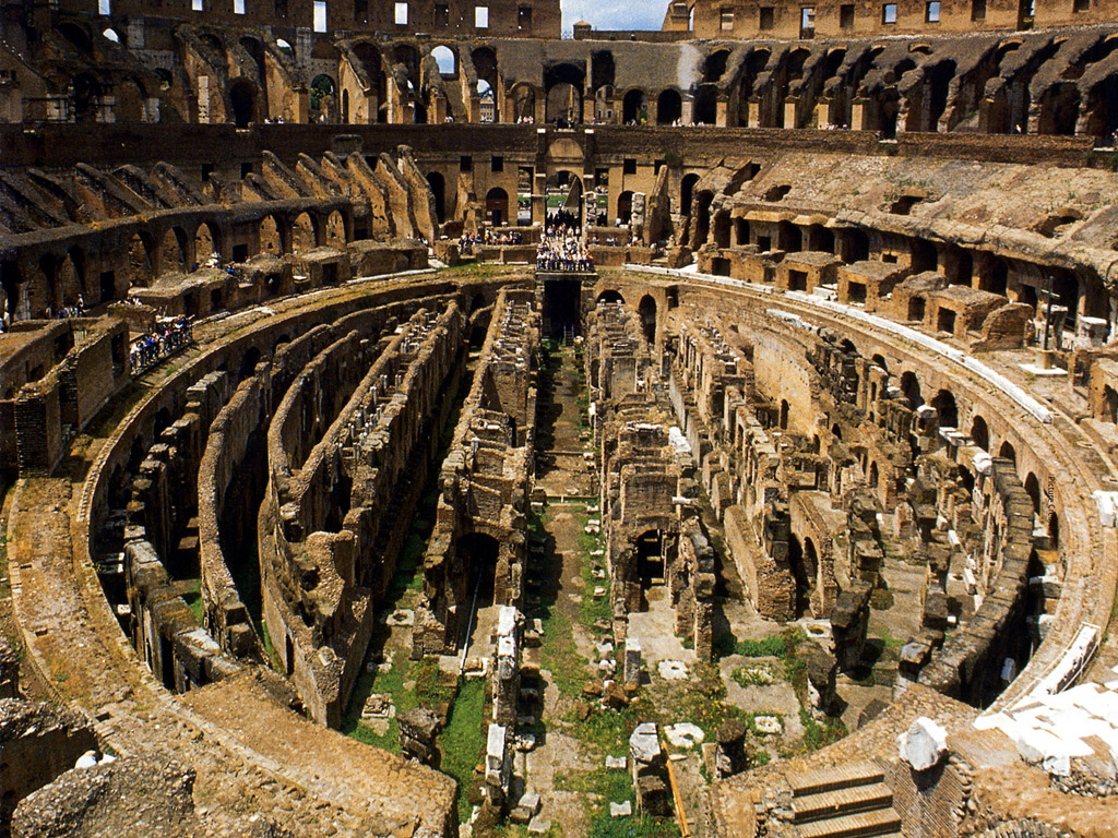Inside The Colosseum - Colosseum , HD Wallpaper & Backgrounds
